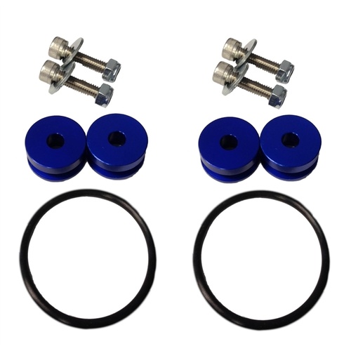 Torque Solution Billet Bumper Quick Release Kit (Blue) - Universal