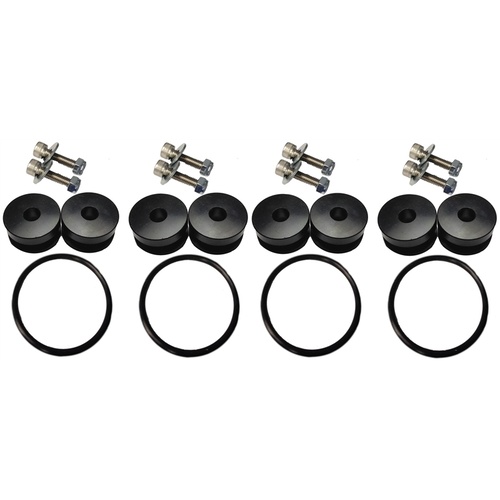 Torque Solution Billet Bumper Quick Release Kit Combo (Black) - Universal