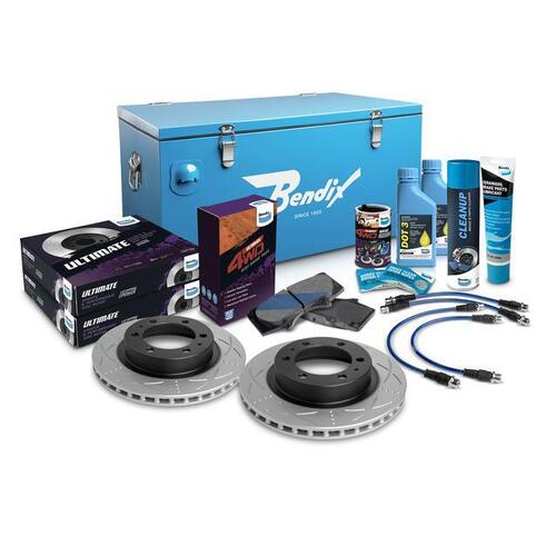 Bendix Ultimate 4x4 Brake Upgrade Kit Front Suits 2" for Hi-Lux 05-15 (U4WD-BUK1-2)