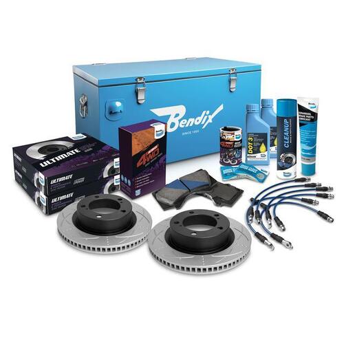 Bendix Ultimate 4x4 Brake Upgrade Kit Front Suits 2" for Landcruiser 07-22 (U4WD-BUK612)