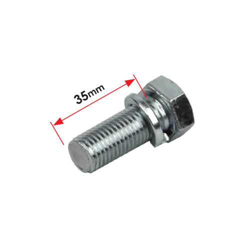 Class 2 tow bar bolts-16 x 35mm Metric Zinc
