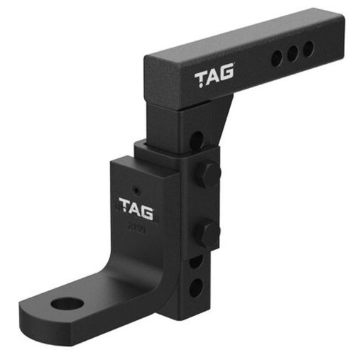 TAG Adjustable Heavy Duty Tow Ball Mount-90° Face, 50mm Square Hitch