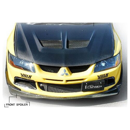 GENUINE Varis Carbon Front Lip For Mitsubishi Evo 8/8mr 4g63 VANI 033