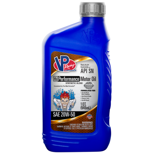 VP HI-Performance 20W-50 Synthetic Blend Motor Oil