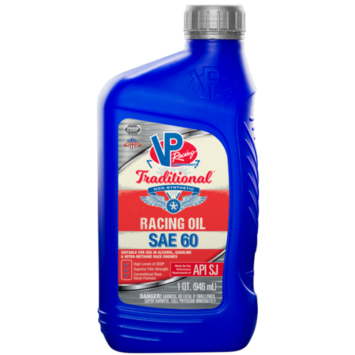 VP Traditional SAE 60 Non-Synthetic Racing Oil