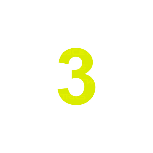 MVP CAMS Approved 15cm Day Glo Number 3
