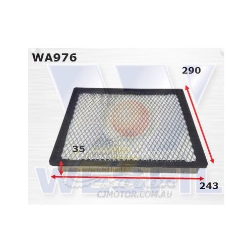WESFIL AIR FILTER - WA976