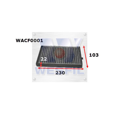 WESFIL CABIN FILTER - WACF0001