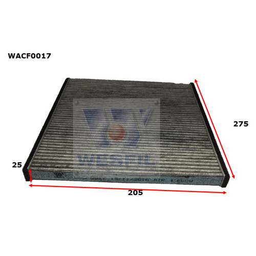 WESFIL CABIN FILTER - WACF0017