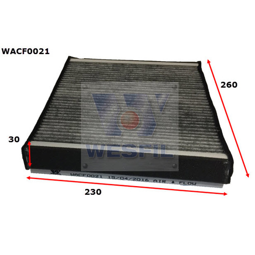 WESFIL CABIN FILTER - WACF0021