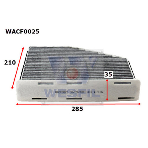 WESFIL CABIN FILTER - WACF0025