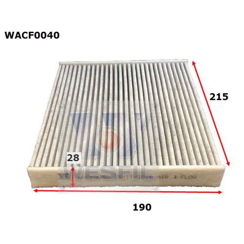 WESFIL CABIN FILTER - WACF0040