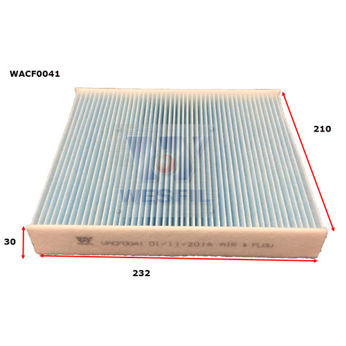 WESFIL CABIN FILTER - WACF0041