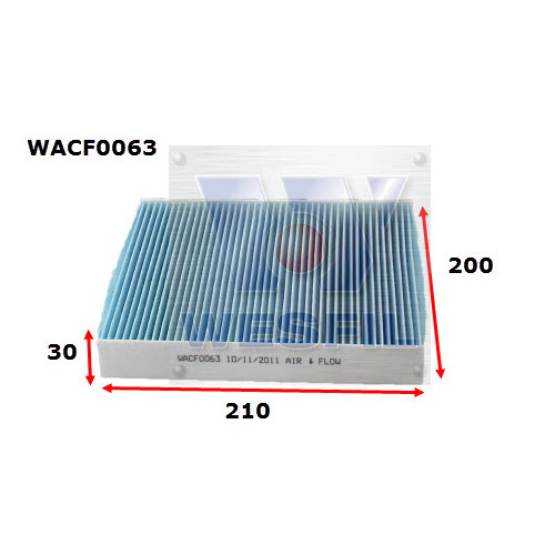 WESFIL CABIN FILTER - WACF0063