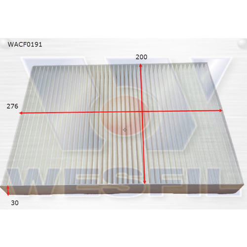 WESFIL CABIN FILTER - WACF0191