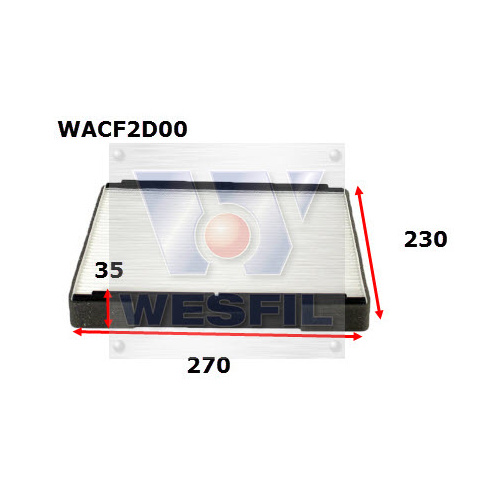 WESFIL CABIN FILTER - WACF2D00