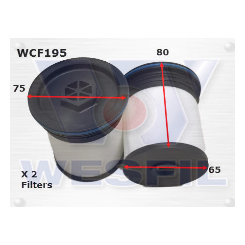 WESFIL FUEL FILTER - WCF195