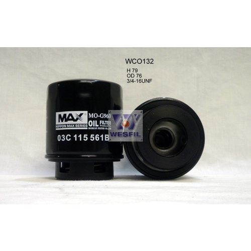 WESFIL OIL FILTER - WCO132