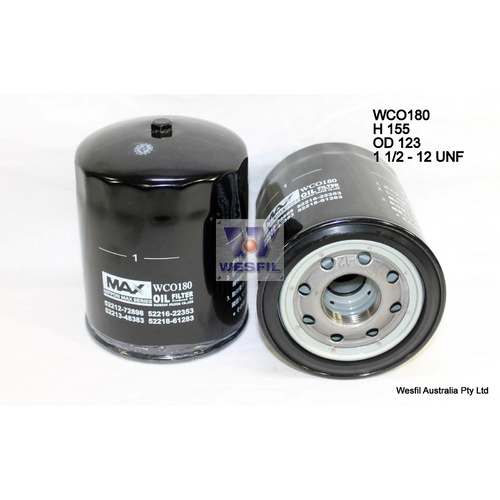 WESFIL OIL FILTER - WCO180