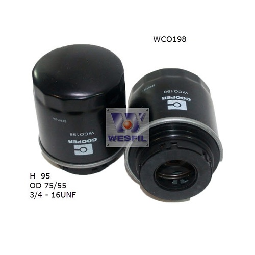 WESFIL OIL FILTER - WCO198