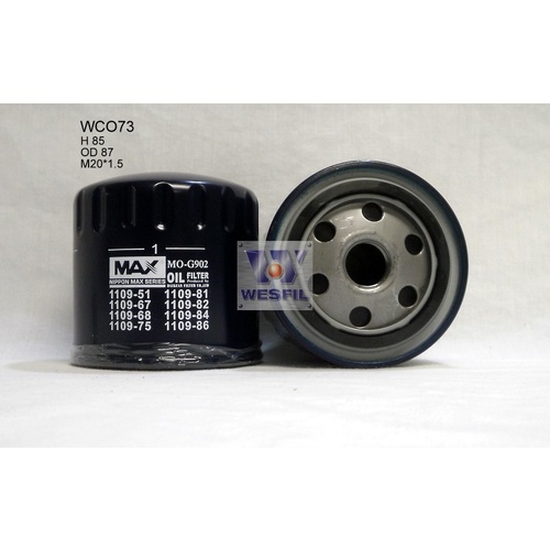 WESFIL OIL FILTER - WCO73