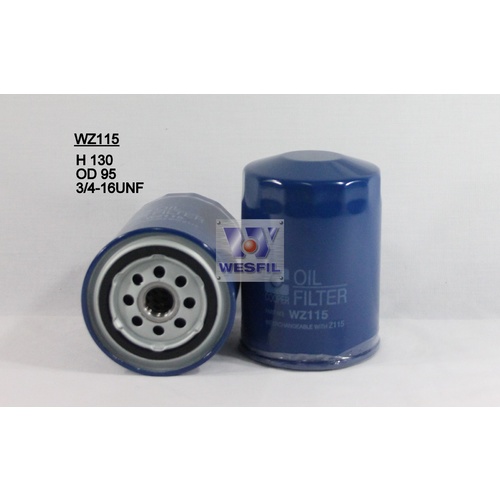 WESFIL OIL FILTER - WZ115