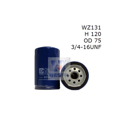 WESFIL OIL FILTER - WZ131