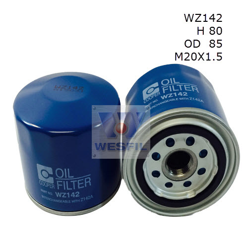 WESFIL OIL FILTER - WZ142