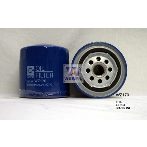 WESFIL OIL FILTER - WZ170