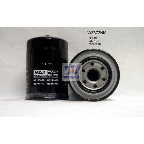 WESFIL OIL FILTER - WZ372NM