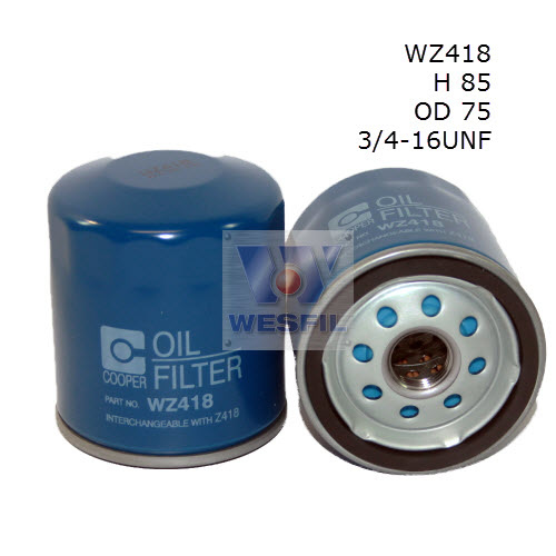 WESFIL OIL FILTER - WZ418