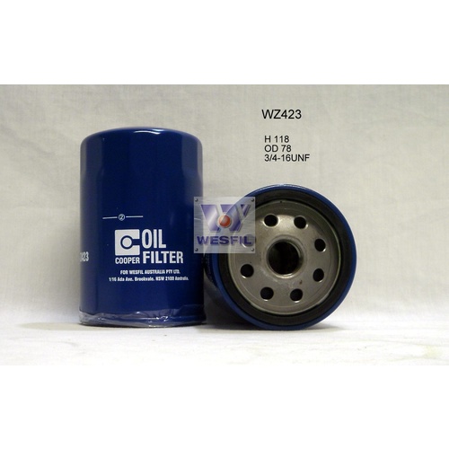 WESFIL OIL FILTER - WZ423