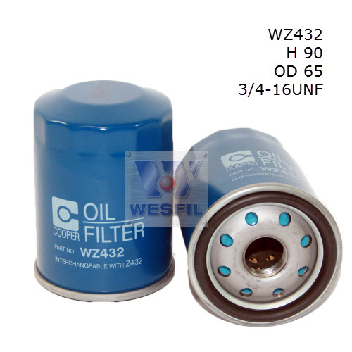 WESFIL OIL FILTER - WZ432