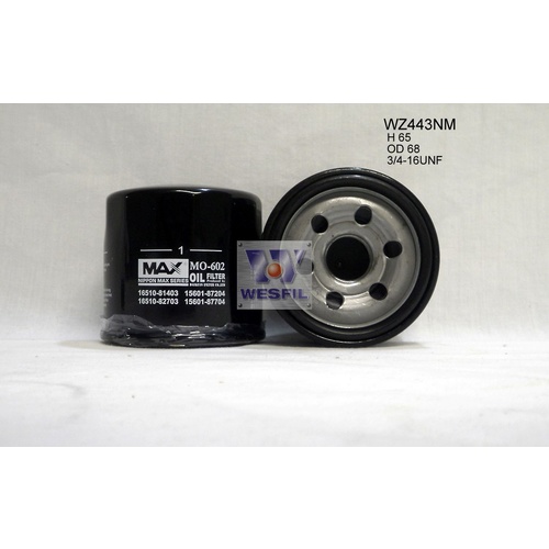 WESFIL OIL FILTER - WZ443NM