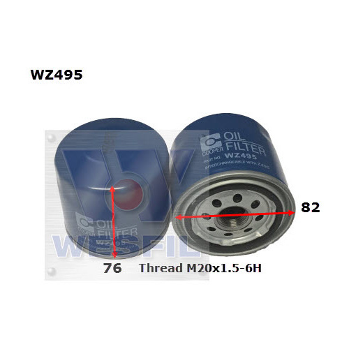 WESFIL OIL FILTER - WZ495