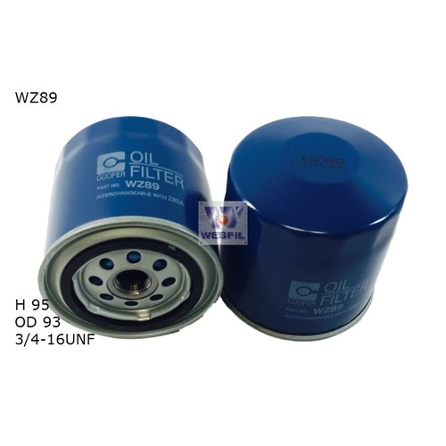 WESFIL OIL FILTER - WZ89A