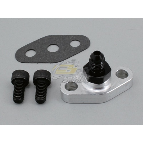 Oil Feed Fitting T3/T4 38mm Bolt Span -4AN