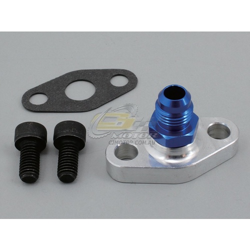 Oil Feed Fitting T3/T4 38mm Bolt Span -6AN