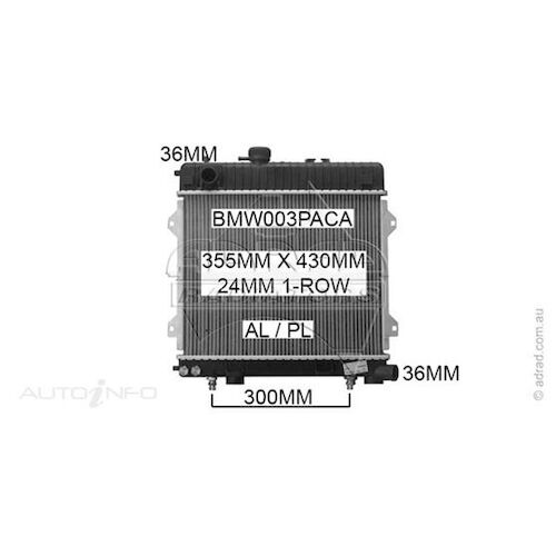 Adrad Radiator - BMW003PACA