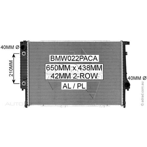 Adrad Radiator - BMW022PACA
