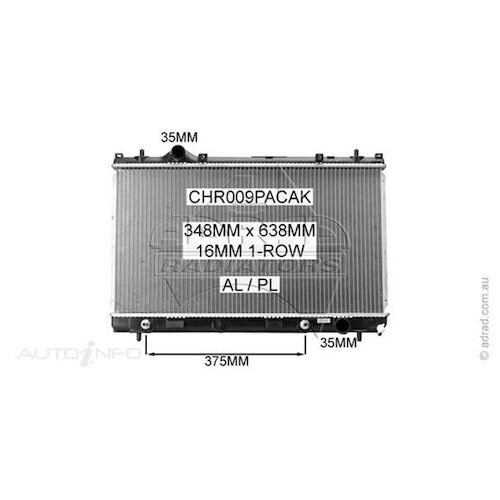 Adrad Radiator - CHR009PACAK