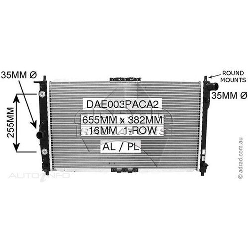 Adrad Radiator - DAE003PACA2