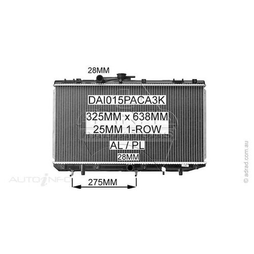 Adrad Radiator - DAI015PACA3K