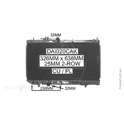 Adrad Radiator - DAI020CAK