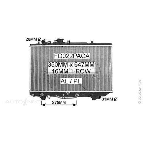 Adrad Radiator - FD022PACA