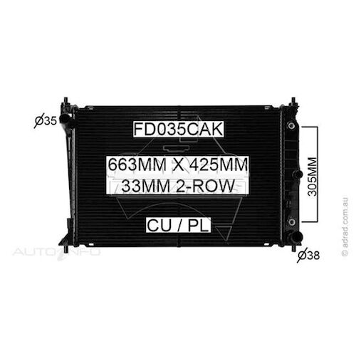 Adrad Radiator - FD035CAK