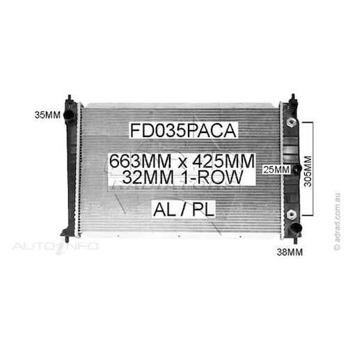 Adrad Radiator - FD035PACA
