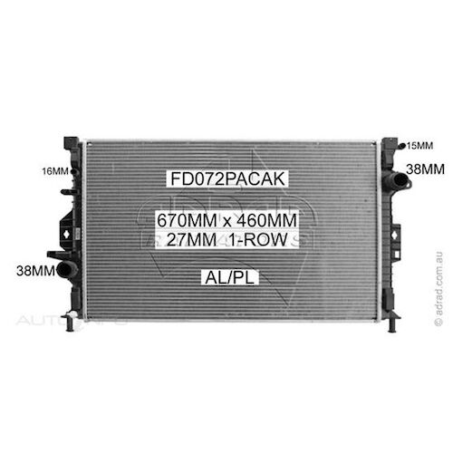 Adrad Radiator - FD072PACAK
