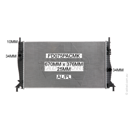 Adrad Radiator - FD075PACMK