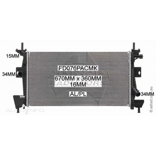 Adrad Radiator - FD076PACMK